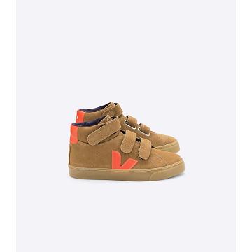 Dětské Vysoké Veja ESPLAR MID SUEDE Hnědé | CZ 679PJJ